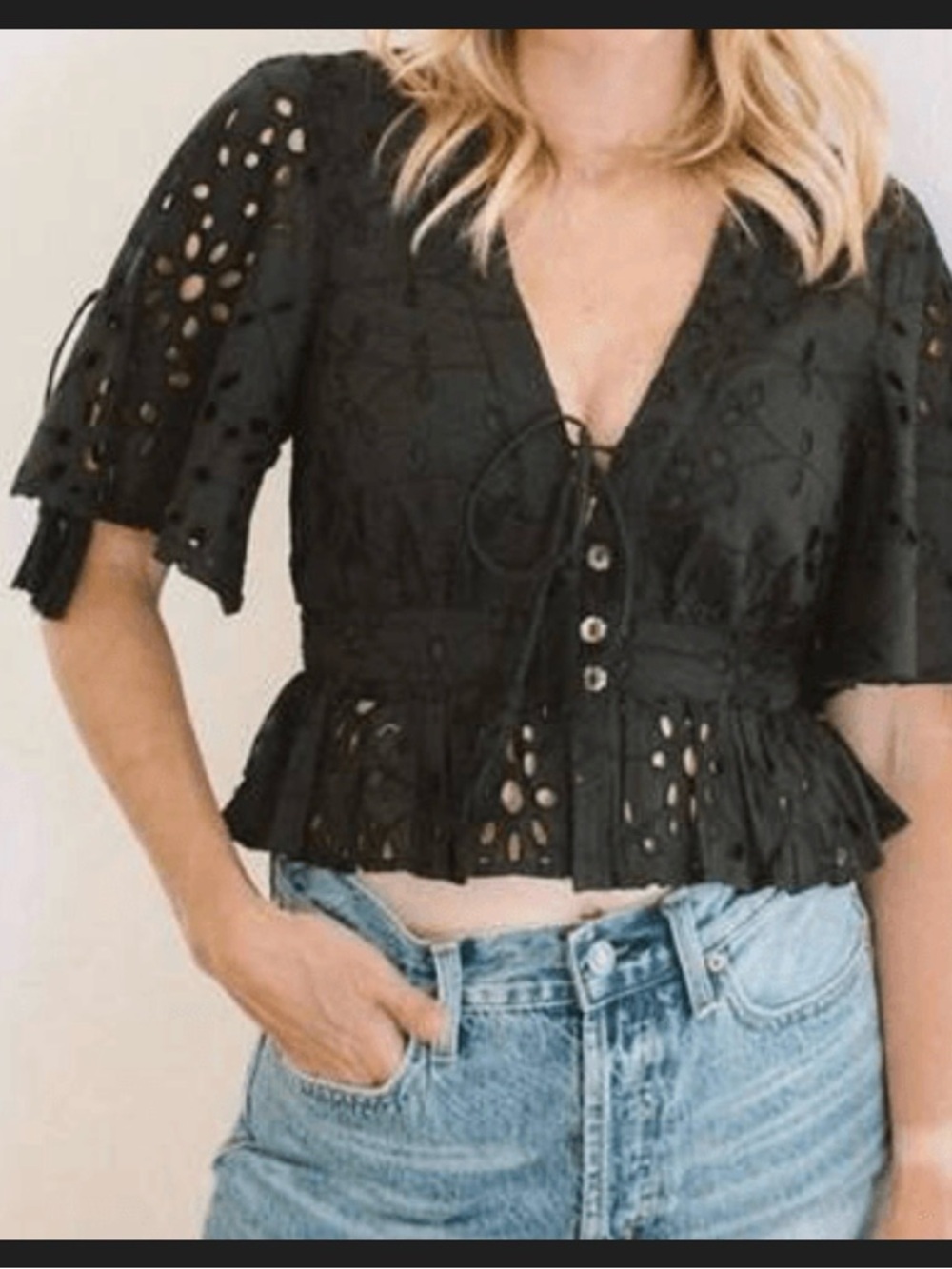 Cleobella mira  eyelet blouse